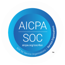 Logo de certificação aicpa-soc
